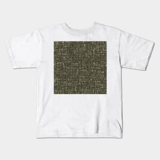 Fibre Mesh Pattern (Dark Beige) Kids T-Shirt